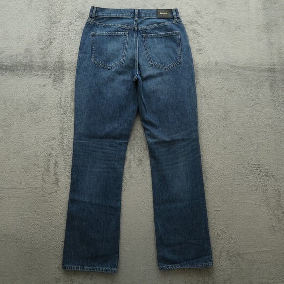 Express Jeans Women's Size 8R Blue High-Rise 90's Bootcut Denim 32" Inseam NWT - Picture 11 of 16